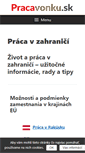 Mobile Screenshot of pracavonku.sk